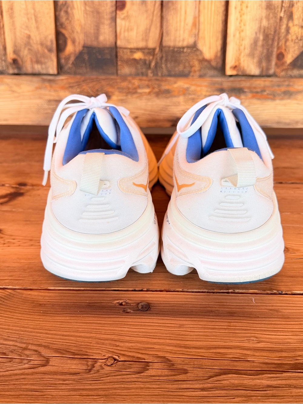 Size 10 Hoka One Men's Bondi 8 Frost Gold Running Comfort Shoes - Picture 5 of 10
